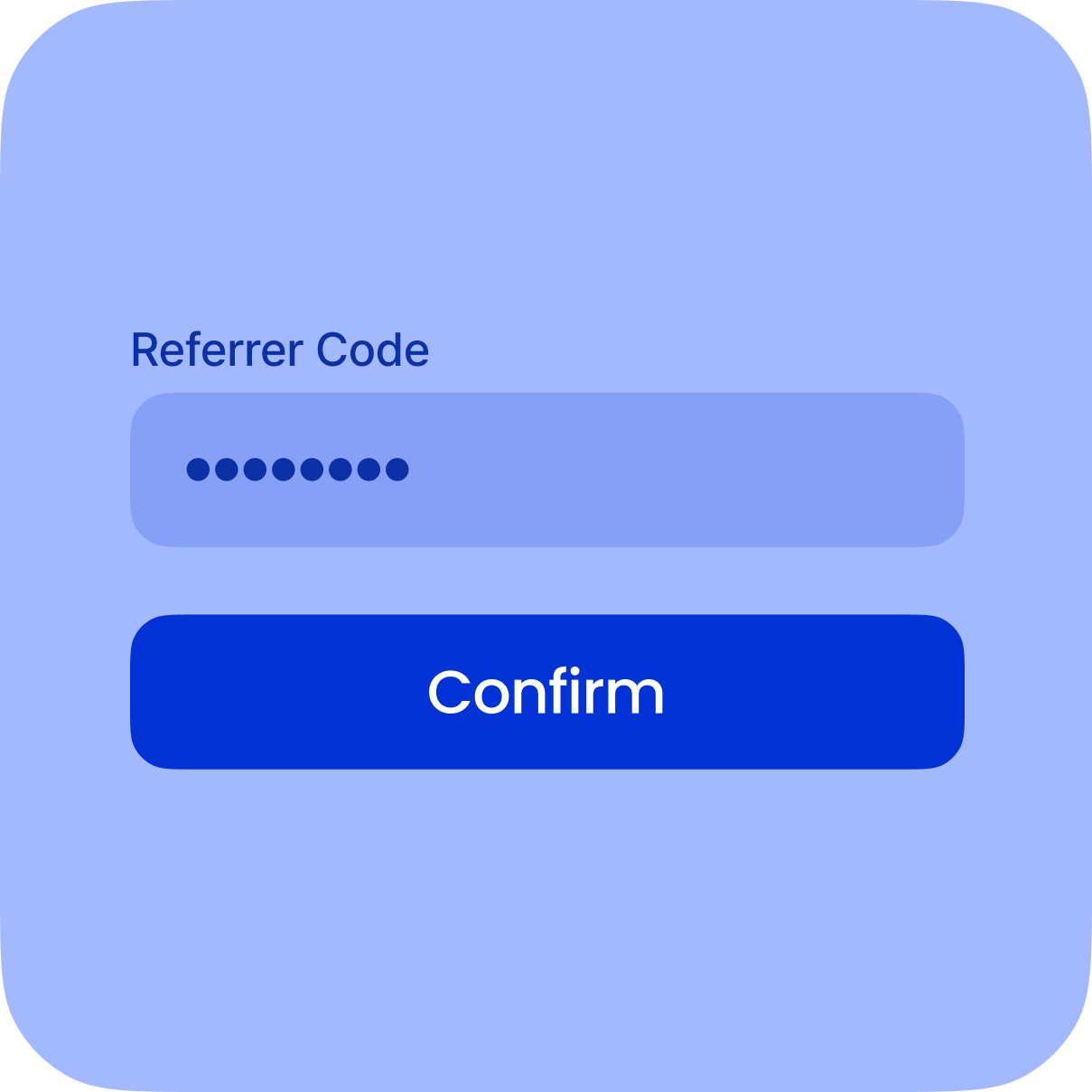 Customer enters invite code